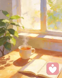 新的一天刚开启，轻装上阵～ 带着温柔与耐心，静待每一份心事奔赴，愿今日所遇皆温暖，所伴皆心安🌿#给力心理 #倾听师日常 #情绪自愈配图