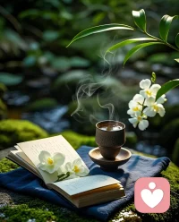 情绪来的时候是身体发出的信号，静下心去觉察和感受，允许它的发生和存在，接受和坦然面对！一念起一念落，顺其自然，就像太阳的升起和落下！配图