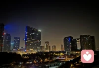 只管自己发亮，还要亮彻夜空。配图