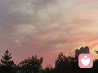 今天的晚霞很美配图