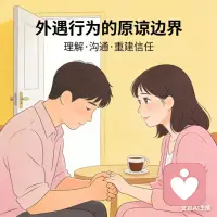 外遇原谅有边界：无心偶犯且即刻止损、坦诚忏悔无二次背叛，愿共同修复婚姻的可酌情考量；蓄意出轨、屡教不改、推卸责任的，再无原谅余地。配图