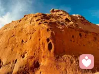 地图上那些曾经只是名字的地方，来了后就变成了脑海里可以随时调取的画面，又消灭了一个念想[胜利]原来沙漠的晚霞跟海边一样美[月亮]配图