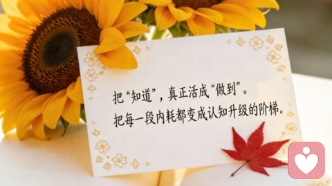 从“知道”到“做到”:一场关于认知觉醒的内在修行