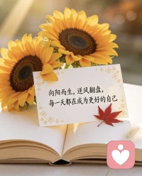 向阳的一天，好好爱自己，好好生活。将目光收回内心，用心滋养情绪，丰盈自我内心，活出内在力量。配图