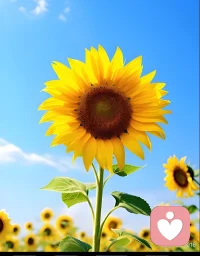 向日葵永远追随着太阳，不是因为它从未见过黑暗，而是它懂得把阴影永远留在身后。
就像我们的人生，不必执着于过往的遗憾与眼前的困顿，只要心向光明，脚下就永远是向阳而生的路。