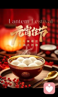 一碗汤圆盛满幸福团圆
一盏花灯点亮前程万千
一轮明月照亮心间柔软
一场相遇温暖岁岁年年
㊗️元宵节快乐！配图