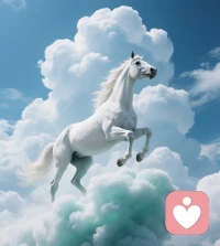 新程启幕，「马踏青云上」藏着奋进与荣光，愿你在以温柔之力解心结，以笃定之姿稳前行，前路青云相伴，事业步步生辉！配图