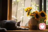 心向阳，平心静气，享受每分每秒，感恩所有。配图