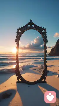 人生就是一面镜子，你你的言行举止都会一一呈现，如果你笑对人生，生活自然报以微笑。如果你愁眉苦脸，镜子里的你又怎么能容光焕发？好好享受生活，愿每个人都能笑着站在镜子前！愿每个人看到镜子里的都是美丽的风景！