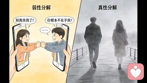 挽回前要区分真性与假性分手