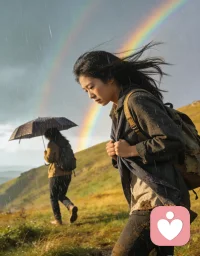 风大时，学会稳住自己
雨来时，懂得照顾自己
那些打不倒你的经历
最后都会变成你的底气[玫瑰]
​