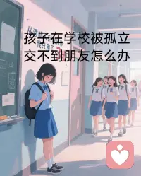 孩子在学校交不到朋友被孤立怎么办？
1.了解原因，对症下药。
2.孩子可能是慢热型，可以
和老师沟通帮助融入。
3.没有交友经验，用游戏、角色扮演缓解交友紧张感。
4.特殊原因退缩，比如遭遇过创伤，寻求专业心理帮助
5.家长有耐心，有方法，不挑剔，不打压，不指责孩子。配图