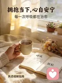 焦虑/恐惧上来时，立刻做的3件事

1. 停在当下
告诉自己：
“我现在安全，只是情绪在报警。”

2. 5-4-3-2-1 落地法
找：

◦ 5样你看见的东西

◦ 4样你摸到的东西

◦ 3样你听到的声音

◦ 2样你闻到的气味

◦ 1样你尝到的味道
大脑会从“胡思乱想”拉回现实。

3. 呼吸稳住
慢吸4秒 → 停2秒 → 慢呼6秒
连续1分钟，心慌会明显轻很多。
二、平时怎么减少焦虑

• 少刷信息：越刷越慌，每天固定1–2次看消息就够。

• 动起来：快走、拉伸、爬楼梯都行，10分钟就有用。

• 别逼自己“立刻好”：允许自己有点慌，反而会更快过去。

• 把大事拆小：只做“今天能完成的一小步”，不看太远。
三、如果是长期、严重的恐惧焦虑

出现下面这些，一定要重视：

• 天天睡不着、心跳快、胸闷、发抖

• 不敢出门、怕见人、总觉得要出事

• 影响工作、学习、生活
这不是矫情，建议找心理咨询/精神科医生聊一聊，是最有效、最负责的办法。配图