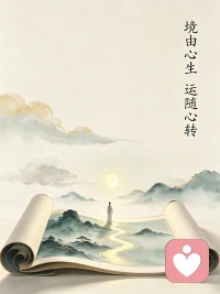 《心念一转，境遇自宽》


一念执迷，则步步桎梏，诸事阻滞；一念澄澈，则四通八达，前路豁然。世人总向外求索境遇与机缘，殊不知转念之心，才是改运破局最真切的开端。

人心困于怨怼之时，常执着追问为何苦难偏偏落在自身，满心愤懑对抗世事，越挣扎，枷锁越是紧固。若换一种心境，不再执拗诘问，转而思索一事一物背后的启示与修行，心念一换，周身气场便悄然更迭。不必逆势冲撞生活里的缺憾与波折，学会顺承世事本然，接纳万物来去，接纳事业起伏、人生起落自有其节律，不强求，不硬抗。