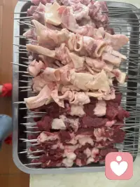 今天吃串串配图