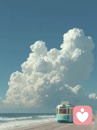 抬头看，那朵胖乎乎的云，正在免费为我们表演变形记——从绵羊到城堡，只用了三分钟。宇宙没有为这场演出收费，而你，刚刚用一次抬头，完成了今日份最划算的艺术鉴赏。配图