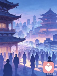 身边擦肩而过的每个人，其实都是一座城。
看遍世间形形色色的人，如同游历万千城池。
人心一座城，相逢皆缘分，对望见自我。配图