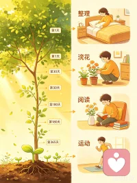 我们并不期待一夜之间一切都改变，我们期待改变能在生活的细节中逐渐形成。点点滴滴，日积月累，生命就会向着美好的方向发展，时光不语，却会见证所有悄然发生的成长。配图