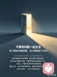 解决问题的方法有两种，要么用能力解决问题，要么用认知离开问题。千万不要和问题一起生活。不要把问题内化成你的一部分，不要长年累月和它纠缠共生。有力量就去化解困境，没有力量就调整认知、放下执念，抽身离开。最耗人的，从来不是问题本身，而是死死黏在问题里，一边无力改变，一边又不肯放过自己。