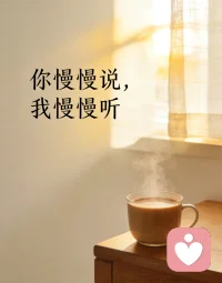 鱼信水却被煮，叶信风却被落，我信你却受伤。后来才懂，煮鱼的是火，落叶的是季，伤我的是执念。
人生本是相逢一场，放下执念心自安。心宽则路宽，心甜则幸福，通透自在，便是人间清欢。我在这里，你慢慢说，我慢慢听，一切都刚好。配图