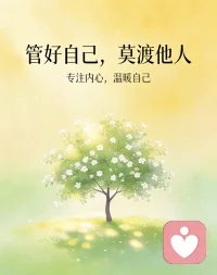 管好自己，莫渡他人。做倾听师久了更明白，每个人都有自己的人生节奏和选择。我只负责陪伴、倾听、接住情绪，不评判、不强行改变，更不把自己的道理强加于人。守住边界，温柔而清醒。