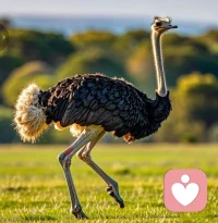 今天看到了大名鼎鼎的鸸鹋（ér miáo）：
恐龙的后裔,澳洲不会飞的铁憨憨
跑起来又二又猛,
听说最大的优点是——好吃！😅配图