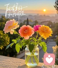 新的一天，愿你被温柔以待。如果你累了、烦了、没人说话，
我在这里，安静听你说。配图