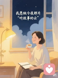 🌿 有些心事像藤蔓，缠绕久了，需要一点风帮忙松开。

🌙 这里不评价、不指点，只是安静陪你，把情绪摊开晾一晾。

如果你也有想说却无人可说的话——

我愿做今夜那片“听故事的云”。

（私信开放预约｜文字/语音陪伴）配图