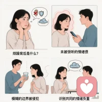 一说话就炸毛？可能不是脾气的问题

你有没有过这种时候：明明没什么大事，但伴侣一开口，你就莫名烦躁，压不住的火蹭蹭往上冒。

别急着怪自己脾气差，也别草率归因于“不爱了”。这背后，往往是三种心理在悄悄作祟：

1. 未被倾听的“情绪债”

长期的诉求得不到回应，会积压成潜意识的抗拒。每一次对话开启前，身体已经提前进入了“防御状态”——“反正说了你也不懂”。

2. 模糊的自我边界被侵犯

当对方的建议听起来像指责、关心听起来像控制时，其实触发的是我们对“自主权”的保护本能。烦躁是大脑在尖叫：请尊重我的节奏！

3. 镜像的情绪泄漏

有时对方的焦虑、压力会通过语气传递给你，而你可能误以为愤怒源于谈话内容。这时候，烦躁更像一面诚实的镜子，照出两个人共同的情绪负重。

下次感到无名火升起时，不妨做个深呼吸，先对自己说三句话：

▫️“我此刻需要什么？”

▫️“愤怒想保护我什么？”

▫️“我们vs.情绪，而不是我vs.你”

关系的裂缝往往从语言开始弥合。当你听懂了自己的愤怒，才能真的听懂对方。