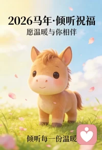 听你说，陪你缓，等你好。
 温柔且坚定，倾听且治愈。
​情绪会来，也会走，我陪你一起度过。
​你值得被好好倾听，好好对待。
​安心说，我在听。配图