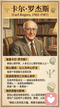 以人为本的心理学治疗＿卡尔·罗杰斯配图
