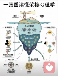 荣格心理学之八
荣格心理架构
让我们一起探索心理的奥秘！配图