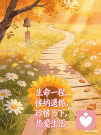 生命一程，接纳遗憾，珍惜当下，热爱生活。