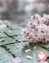 春雨绵绵，润开枝头繁花，烟雨朦胧间，春意温柔得不像话。可心底却被生活的压力、琐碎的家事缠得心烦意乱，万千思绪如乱麻，在烟火日常里无处安放。 
    多想借着这淅淅沥沥的春雨，洗去满身疲惫与焦躁，让纷乱的心事随风雨飘散，寻一刻清净与疏解，在繁花细雨中，暂得心安。配图