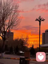 分享一个绝美的晚霞配图