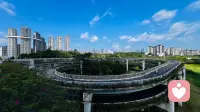 我总偏爱用镜头捕捉城市里这些宏大又温柔的瞬间，比如盘旋的路桥、澄澈的蓝天，风穿过楼宇时，连情绪都跟着舒展。作为倾听师，见过太多细碎的心事，更懂这些开阔风景里藏着的治愈力量。希望这些日常里的风景碎片，能给来访的你带去片刻松弛，哪怕只是一眼，也能卸下些许疲惫。配图