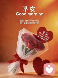 清晨的问候送给你，愿快乐时时围绕，健康岁岁相伴。配图