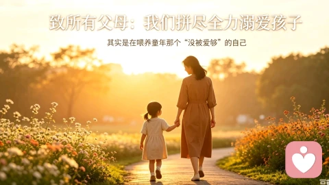 致所有父母:我们拼尽全力溺爱孩子其实是在喂养童年那个“没被爱够”的自己