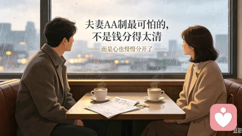 夫妻AA制最可怕的,不是钱分得太清,而是心也慢慢分开了