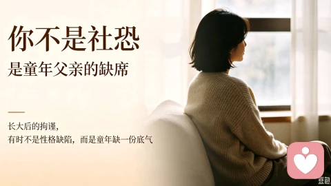 你不是社恐，是童年父亲的缺席