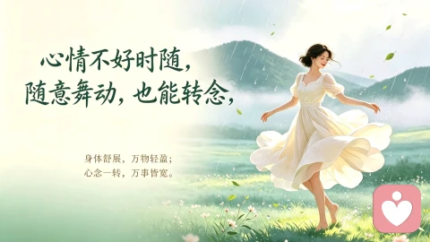 治愈情绪从来不需要宏大的方式,而随意舞动,是最低成本,最温柔的治愈