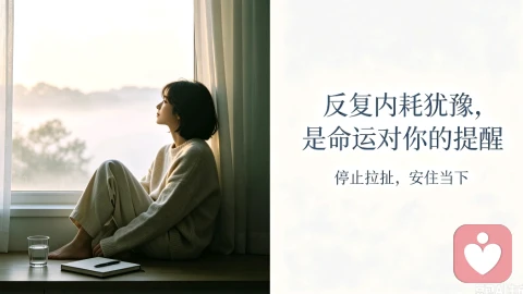 反复内耗犹豫，是命运对你的提醒