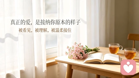 真正的爱，是接纳你原本的样子