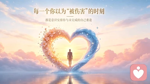每一个你以为“被伤害”的时刻,都是意识安排你与未完成的自己重逢