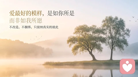 爱最好的模样，是如你所是，而非如我所愿