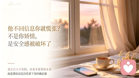 他不回信息你就慌张？不是你矫情，是安全感被破坏了