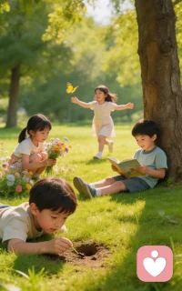 🍎对孩子的教育尽量多一些无为，少一些有为，允许每个生命有自己的独特性，让每个人做自己。配图