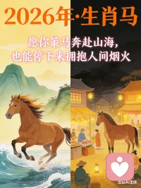  新的一年，愿你策马奔赴山海，也能停下来拥抱人间烟火。配图