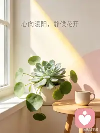 新的一天
不用强迫自己一定要快乐
只愿你安稳、平静、从容
有心事，随时可以跟我说🌿配图