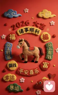 2026丙午赤马年，火旺之年，人心易躁。
情绪需要出口，心事需要倾听。
愿每一份烦躁都被温柔接住，
每一份不安都被耐心治愈。
用心陪伴，静静倾听❤️配图